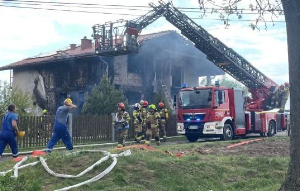 Pomoc poszkodowanej rodzinie w pożarze w Taszewie 