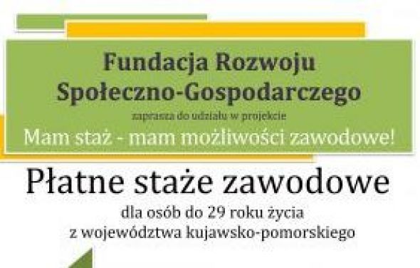 Płatne staże zawodowe