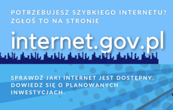 Potrzebujesz szybkiego internetu? Zgłoś to na stronie internet.gov.pl