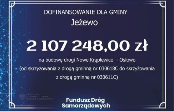Dofinansowanie z Funduszu Dróg Samorządowych 
