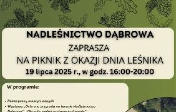Zaproszenie na piknik z okazji Dnia Leśnika
