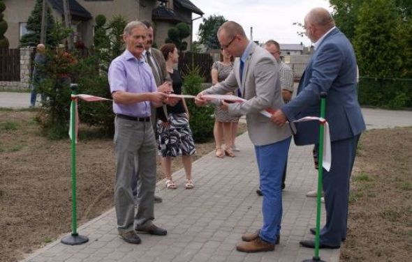 Uroczyste otwarcie miejsca rekreacji i wypoczynku w Laskowicach