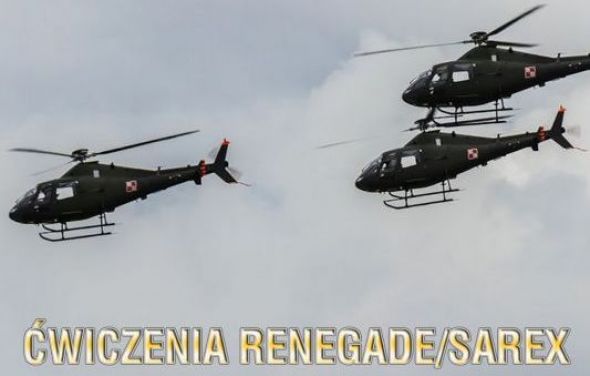 Ogłoszenie o uruchomieniu syren alarmowych, ćwiczenia RENEGADE/SAREX-20 