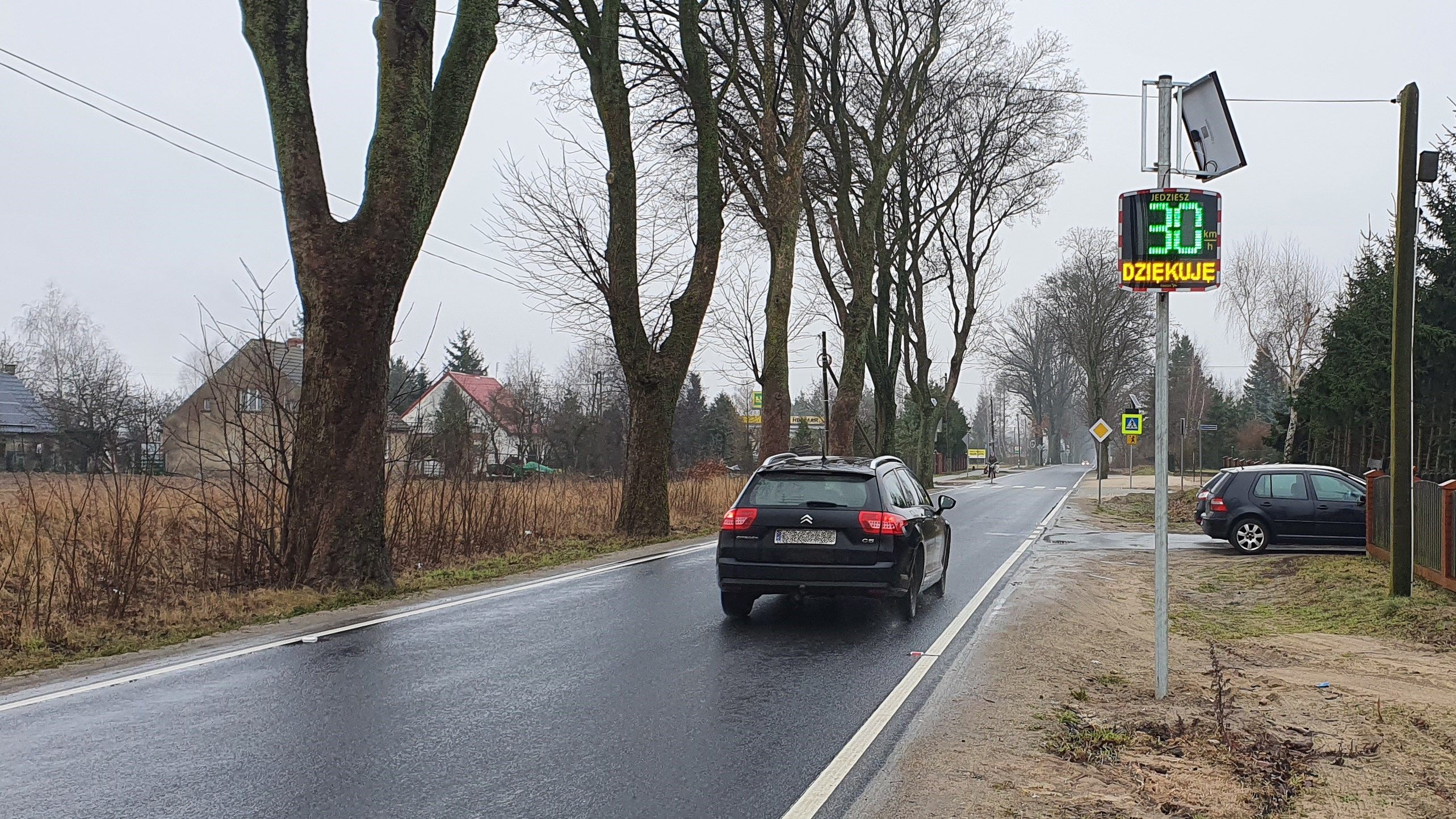 Punkt pomiaru prędkości pojazdów w Laskowicach