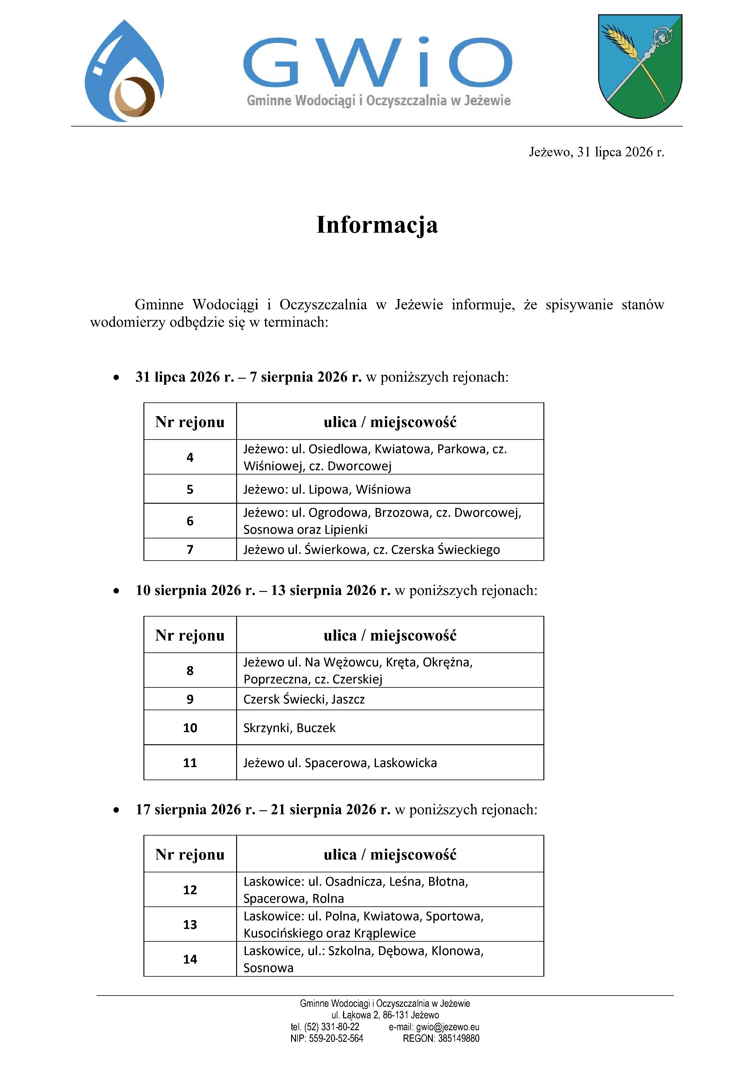 Informacja dostępna też w pliku do pobrania