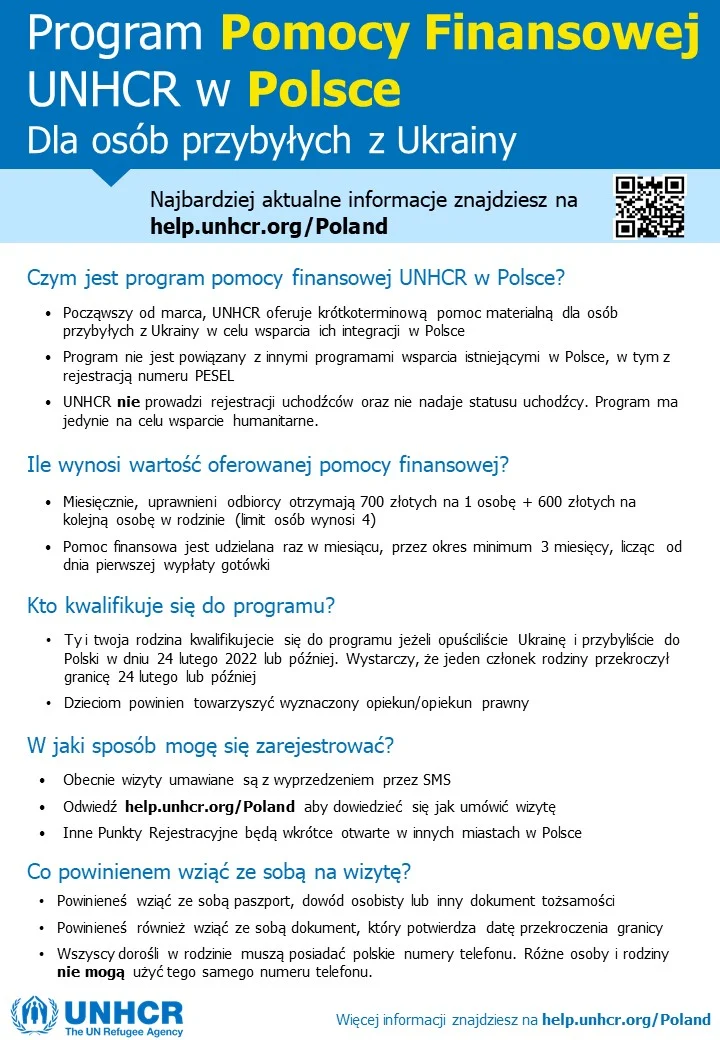 UNHCR ulotka PL