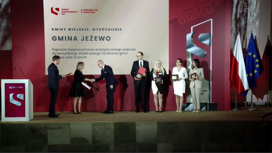Wyróżnienie dla gminy Jeżewo w konkursie Innowacyjny samorząd (1)