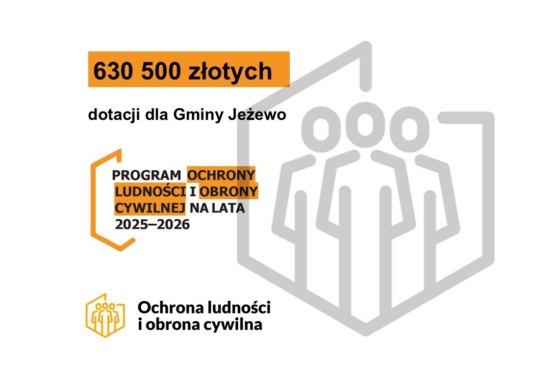 630 500 złotych dotacji dla Gminy Jeżewo