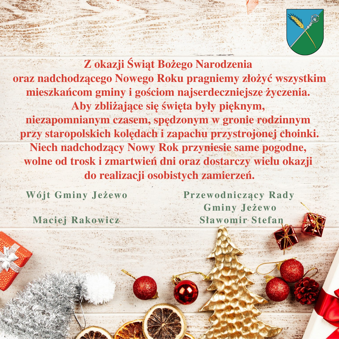 Życzenia Bożonarodzeniowe 2021