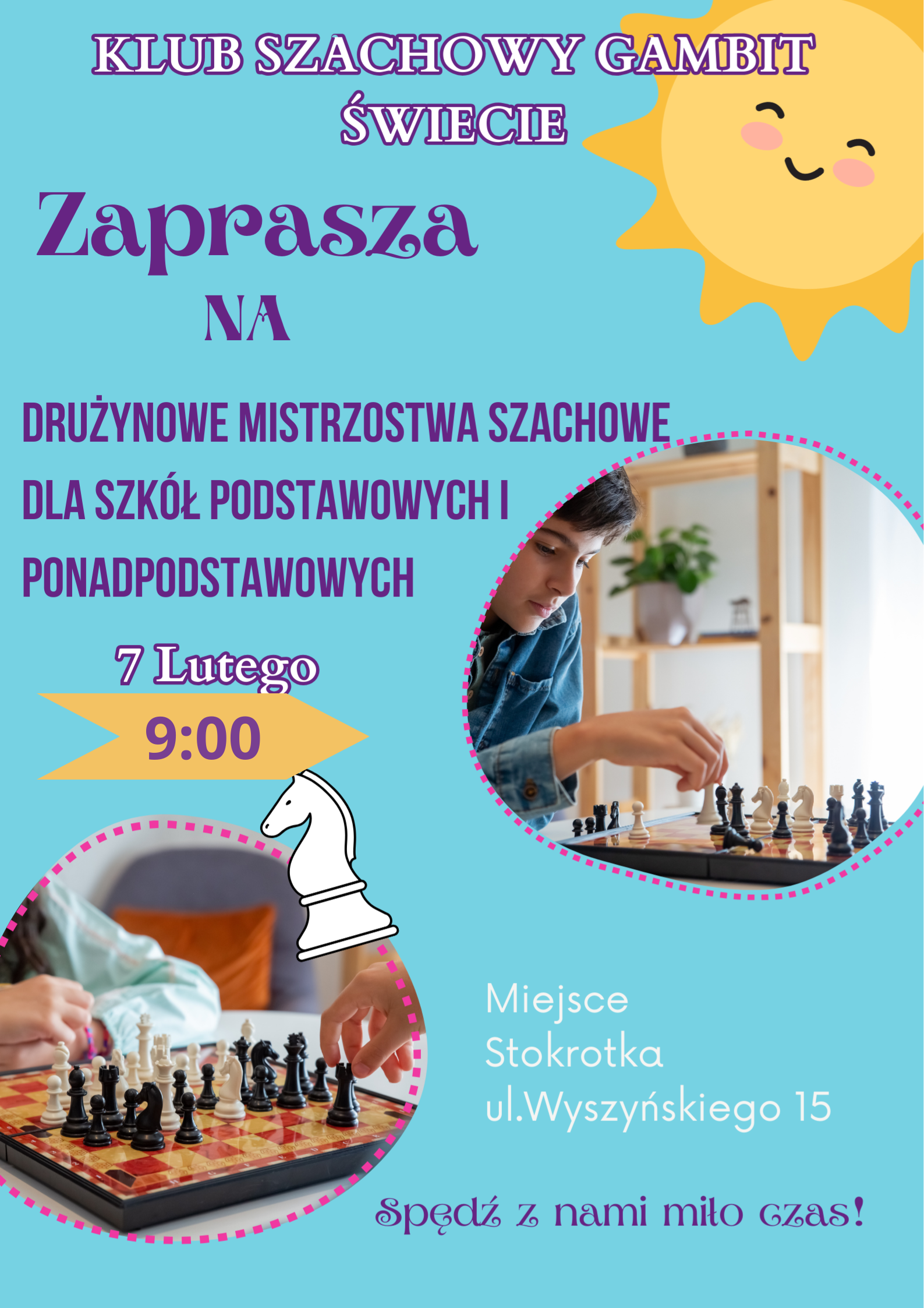 Drużynowe Mistrzostwa Szkół Podstawowych i Ponadpodstawowych w szachach 7.02.2024 r.