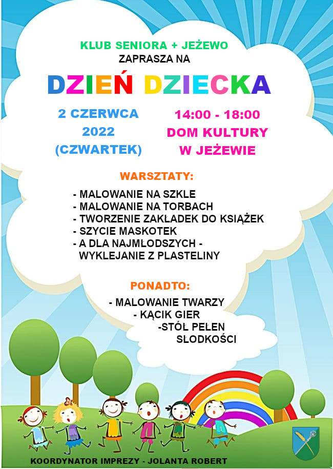 Dzień Dziecka - dla dzieci od seniorów 2.06.2022 r.