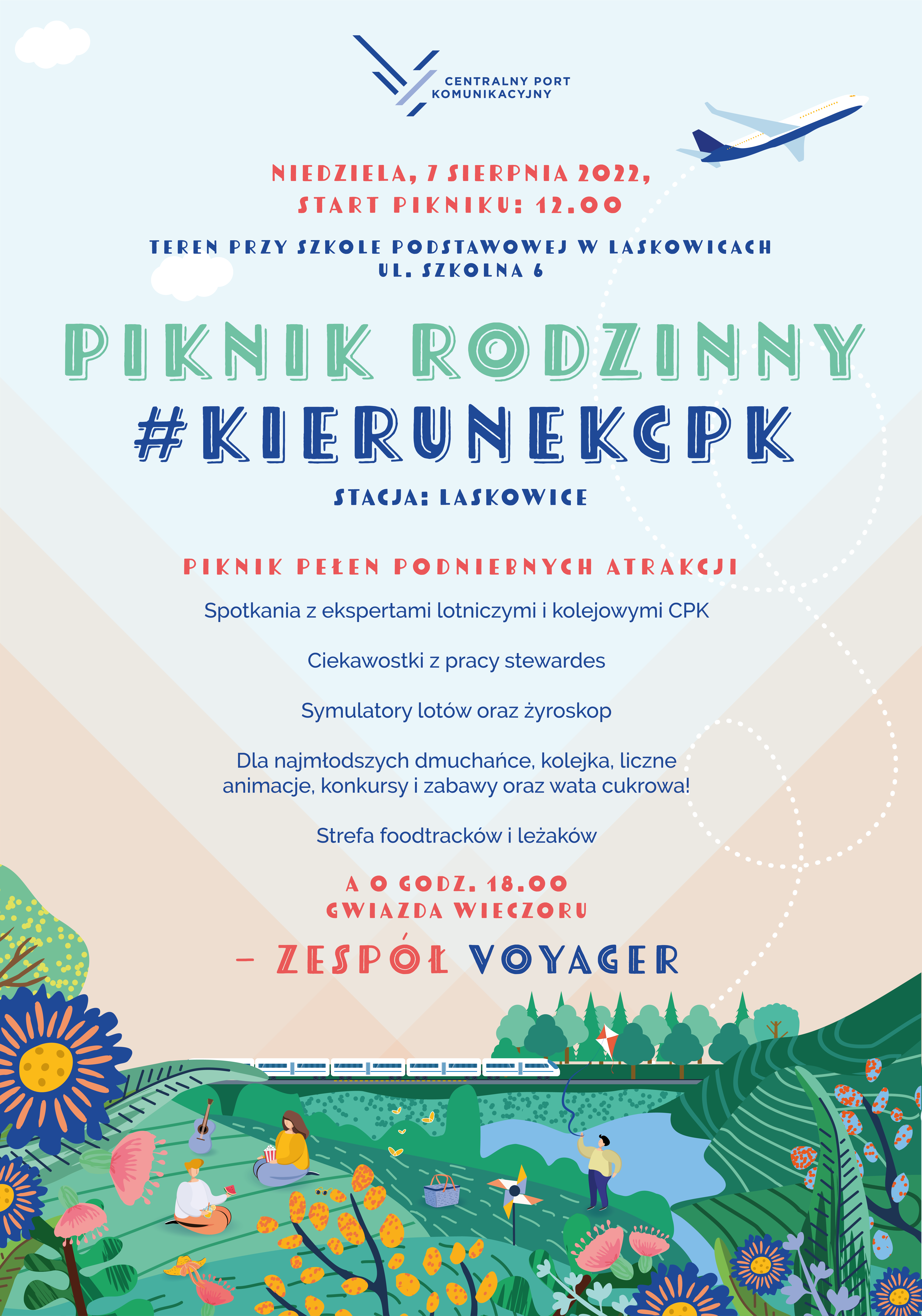 Piknik rodzinny w Laskowicach 7.08.2022 r. #KierunekCPK