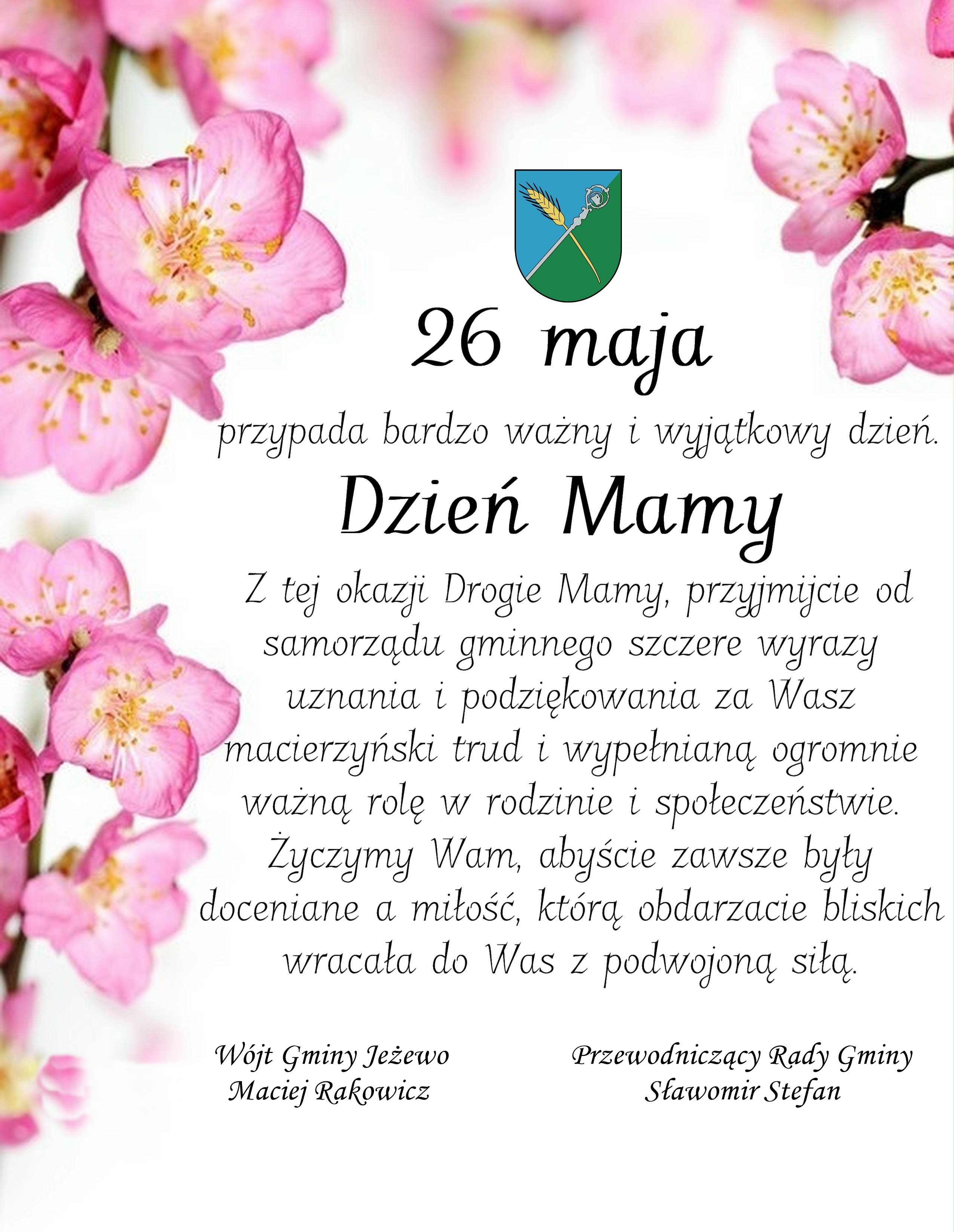 Życzenia z okazji Dnia Mamy